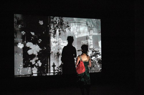 Chasing Shadows - time based projection installation